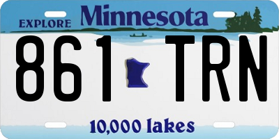 MN license plate 861TRN