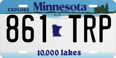 MN license plate 861TRP