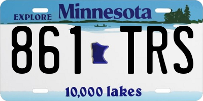 MN license plate 861TRS