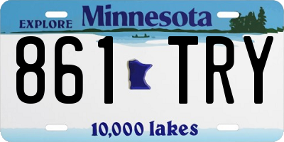 MN license plate 861TRY