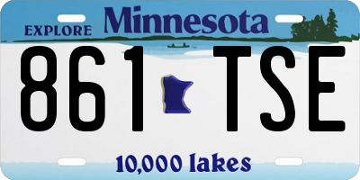 MN license plate 861TSE