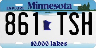 MN license plate 861TSH