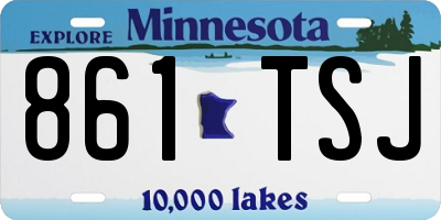 MN license plate 861TSJ