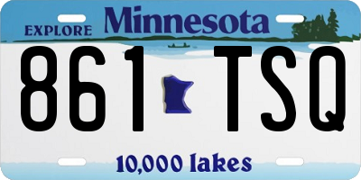 MN license plate 861TSQ