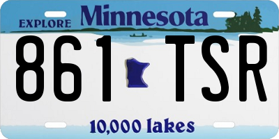 MN license plate 861TSR