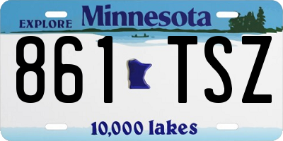 MN license plate 861TSZ