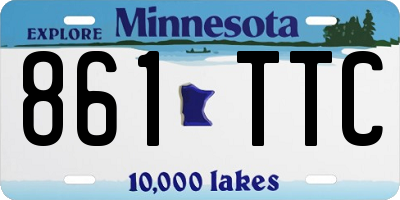 MN license plate 861TTC