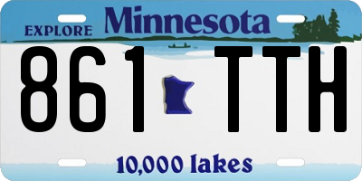 MN license plate 861TTH