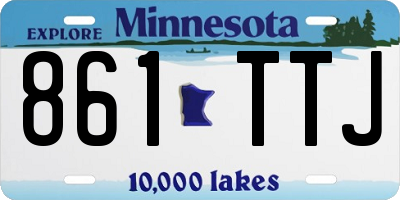 MN license plate 861TTJ