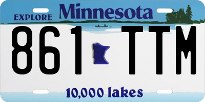 MN license plate 861TTM