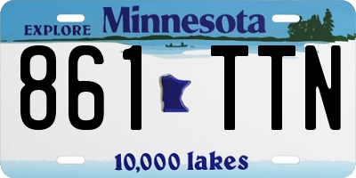 MN license plate 861TTN