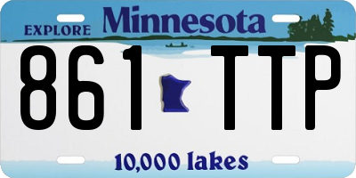 MN license plate 861TTP