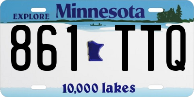 MN license plate 861TTQ