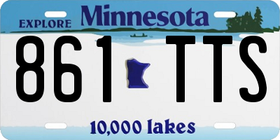 MN license plate 861TTS