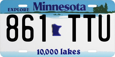 MN license plate 861TTU