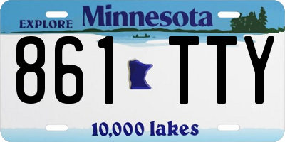 MN license plate 861TTY