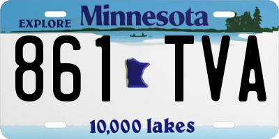 MN license plate 861TVA