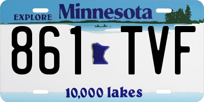 MN license plate 861TVF