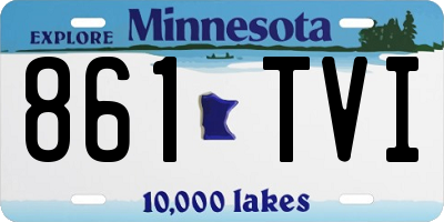 MN license plate 861TVI