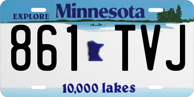 MN license plate 861TVJ