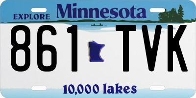 MN license plate 861TVK