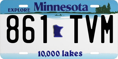 MN license plate 861TVM