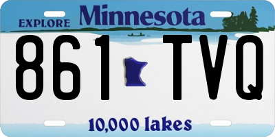 MN license plate 861TVQ