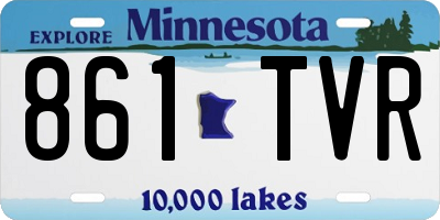MN license plate 861TVR
