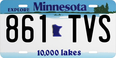 MN license plate 861TVS