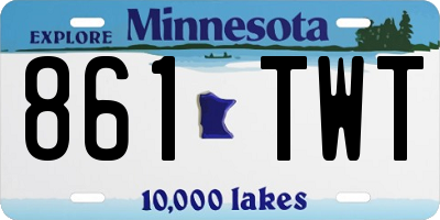 MN license plate 861TWT