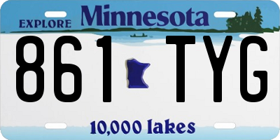 MN license plate 861TYG