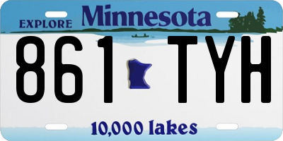 MN license plate 861TYH