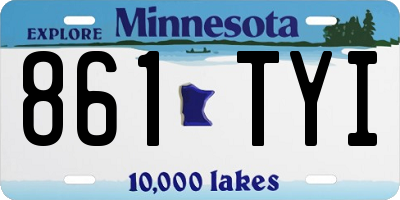 MN license plate 861TYI