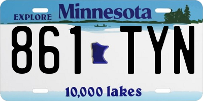 MN license plate 861TYN
