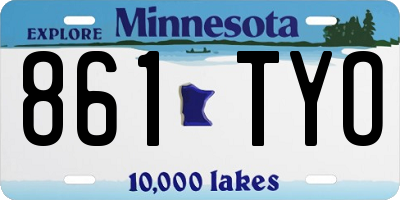 MN license plate 861TYO