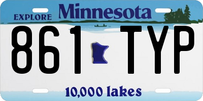 MN license plate 861TYP