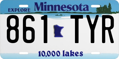 MN license plate 861TYR