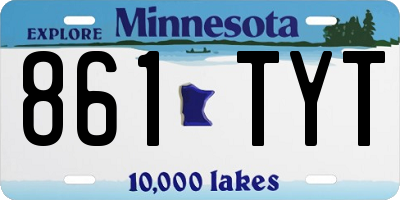 MN license plate 861TYT