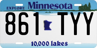 MN license plate 861TYY