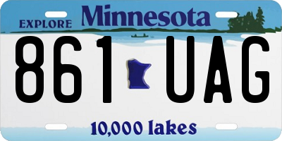 MN license plate 861UAG