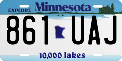 MN license plate 861UAJ
