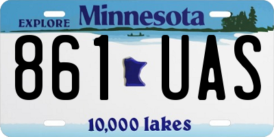 MN license plate 861UAS
