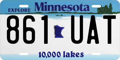 MN license plate 861UAT