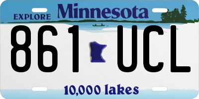 MN license plate 861UCL