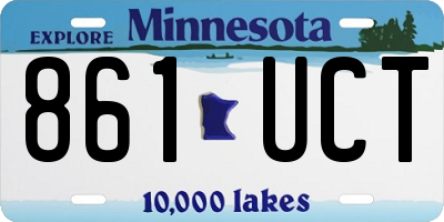 MN license plate 861UCT