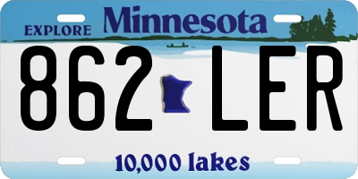 MN license plate 862LER