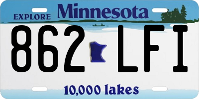 MN license plate 862LFI
