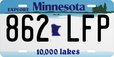 MN license plate 862LFP