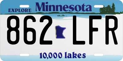 MN license plate 862LFR