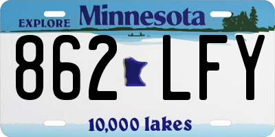 MN license plate 862LFY